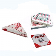 White Cardboard Pizza Box With Custom Design