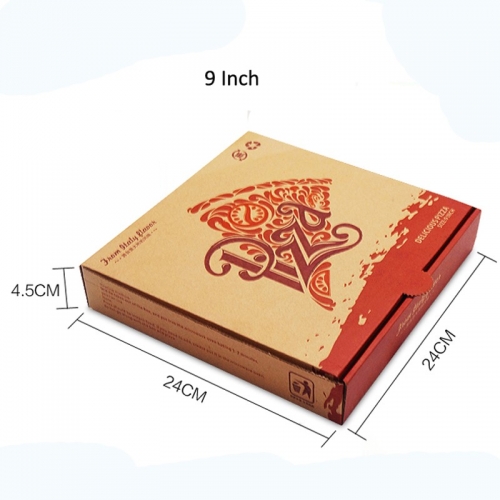 Caja de cartón para llevar pizza personalizada