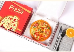 Caixa de pizza impressa de 7 