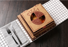 Caixa de Pizza Aquecida Fornecedor Dourada Marrom