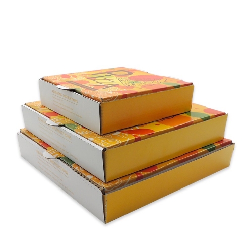 Boîte à pizza en papier isotherme en carton ondulé à 3 couches 9/12/14/16 pouces