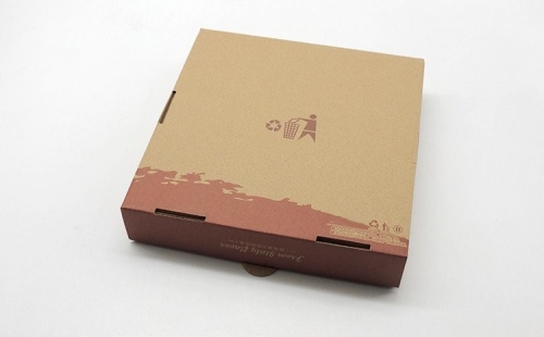 Caja de pizza compostable biodegradable Caja de pizza de cartón ondulado