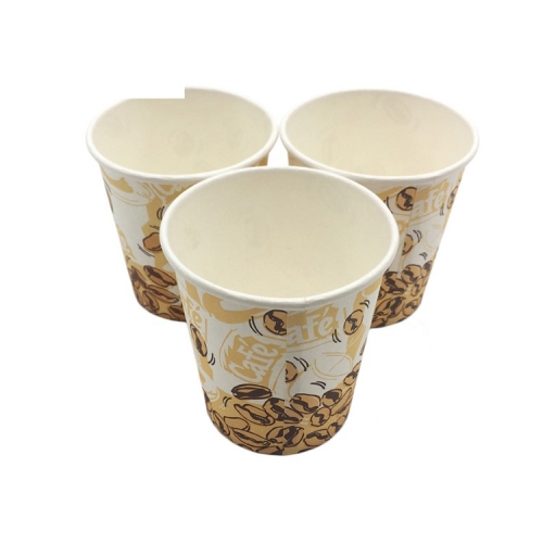 Various size custom logo vending single wall hot drink paper cup