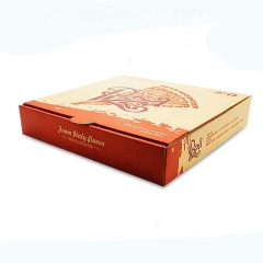 Boîte à pizza de logo de carton ondulé de prix d'usine