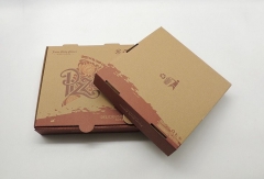 Βιοδιασπώμενο καφέ κουτί πίτσας κυματοειδές κουτί πίτσας 12 ίντσες