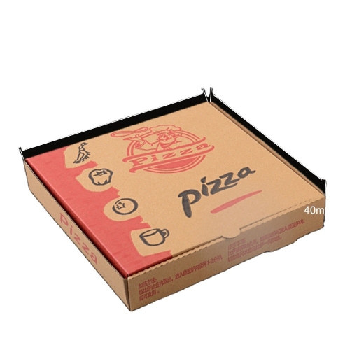 Caixa de pizza comestível ambiental com logotipo do cliente