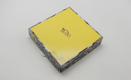 ความหนาสูงกล่องพิซซ่านำมาใช้ใหม่กล่องพิซซ่าขนาด 9 นิ้วพิมพ์เอง