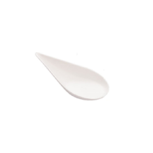 Plato de caña de azúcar con forma de cuchara para comer con los dedos