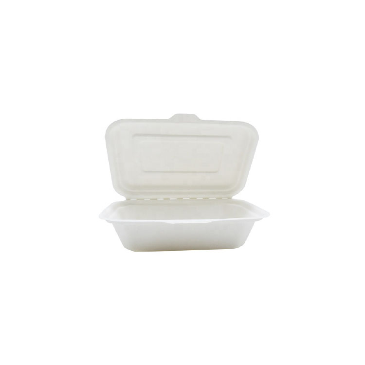 600ML Cornstarch Clamshell Food Container