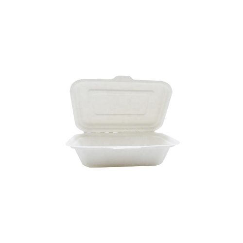 600ML Cornstarch Clamshell Food Container