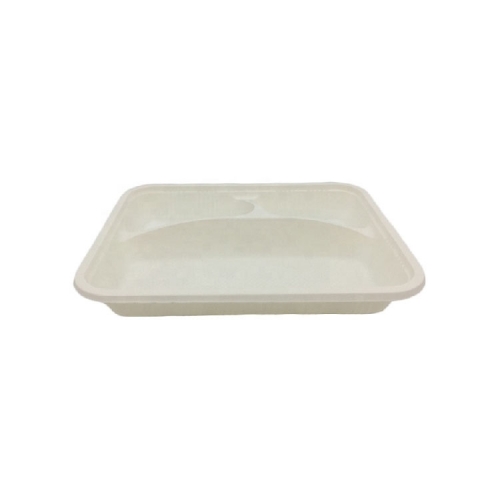 3-Compartment Cornstarch Tray With Lid