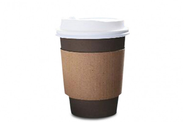 coffee cup with paper cup sleeves