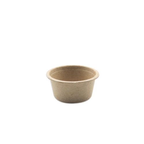 Tasses de bagasse jetables biodégradables de canne à sucre de tasse de sauce 2oz