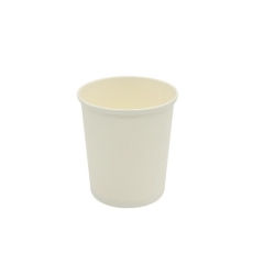 Vente en gros de tasses à soupe en papier jetables blanches de 12 oz à emporter