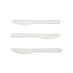 Cuchillo ecológico PLA 100% biodegradable Cubiertos CPLA de 7 pulgadas