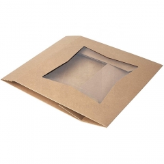 Caja de ensalada de papel artesanal desechable
