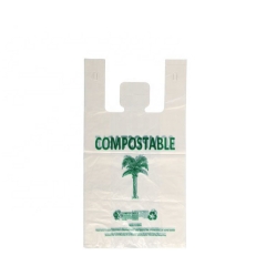Curtom logo shopping bag wholesale custom printed compostable packaging bags
