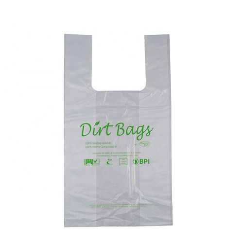 Bolso de compras plástico degradable biodegradable impreso personalizado popular