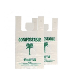 China biodegradable compostable cornstarch logo disposable bags