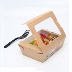 Scatola di carta per finestra per scatola di insalata di frutta / carta