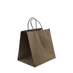 New Arrival Recycled Shopping Bag Wide Bottom Kraft Paper Bag With Your Logo