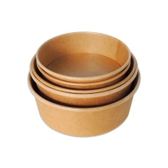 Biodegradable Packaging Disposable salad Kraft Paper Bowl