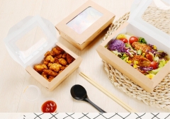 Kraft Paper Lunch Box With Window