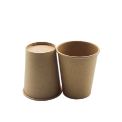 2020 Compostable Kraft Paper Cup For Hot Coffee