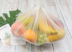 Popular biodegradable cornstarch bag for shopping