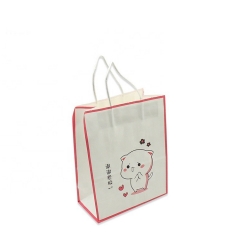 Logo personalizzato stampato Take Packaging Food Shopping Sacchi di carta marrone