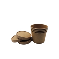 12 oz Disposable Paper Soup Cups With Paper Lids, Competitive Price, Source Factory