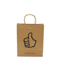 Custom Design Kraft Paper Bag For Take Away Food