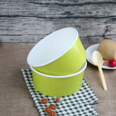 1300ML disposable White Salad Packaging Bowl With PET Lid