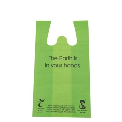 Wholesale 100% PLA Compostable Corn Starch Bags For Supermarket