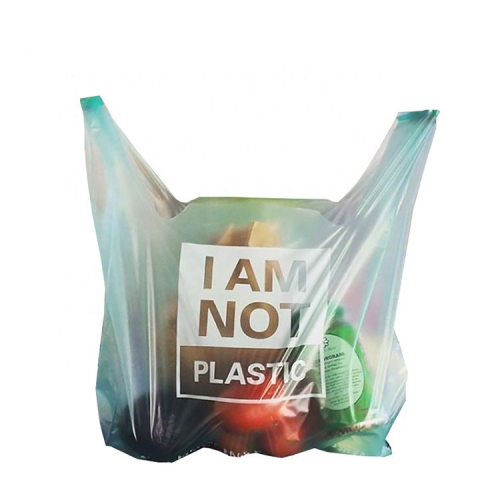 Bolso de compras biodegradable ecológico del almidón de maíz PLA PBAT