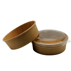 Salad Bowl Manufacturer Biodegradable Salad Paper Bowl with PLA lid