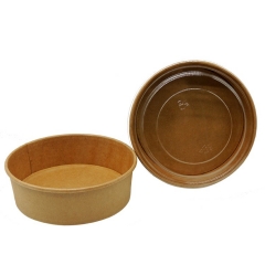 Salad Bowl Manufacturer Biodegradable Salad Paper Bowl with PLA lid