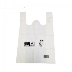 China biodegradable compostable cornstarch logo shopping bags