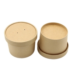 Customized Cups Biodegradable 8oz-32oz Kraft Paper Soup Cup