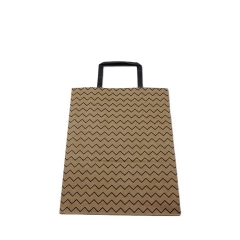 Wholesale price Food Take Away kraft Paper Bag With Handle