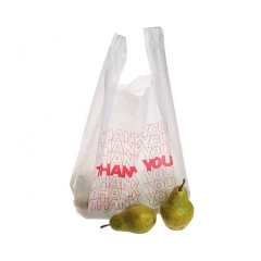 Custom Printing logo t-shirt biodegradable fruit supermarket plastic bag