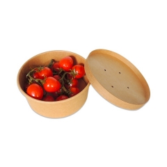 Biodegradable Packaging Disposable salad Kraft Paper Bowl