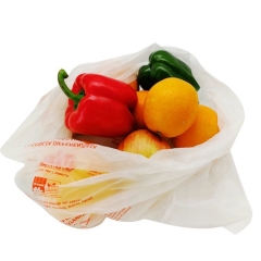 China biodegradable compostable cornstarch logo shopping bags