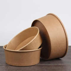 Takeaway Kraft Paper Food Container For Salad