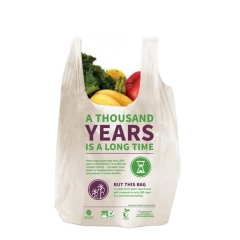 Sac à provisions en PLA compostable en gros 100% sacs compostables biodégradables