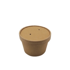 紙蓋付き12オンスの競争力のある価格の使い捨て紙スープカップ