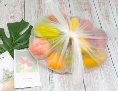 Bolsa de asas biodegradable desechable 100% compostable para ventas enteras