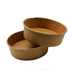 Charming Brown Paper Food Bowls With Lids For Europe Market