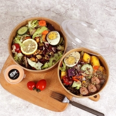 Takeaway Kraft Paper Food Container For Salad