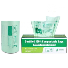 Supermercato biodegradabile compostabile eco-compatibile grazie per lo shopping borse per magliette in plastica riciclabile